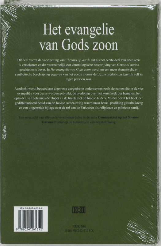 Productafbeelding: achterkant van Het evangelie van Gods Zoon