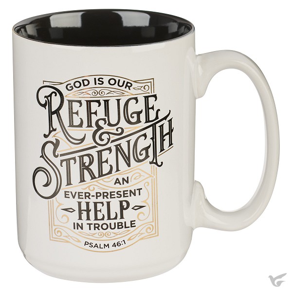Productafbeelding: voorkant van Refuge and Strength White - Psalm 46:1