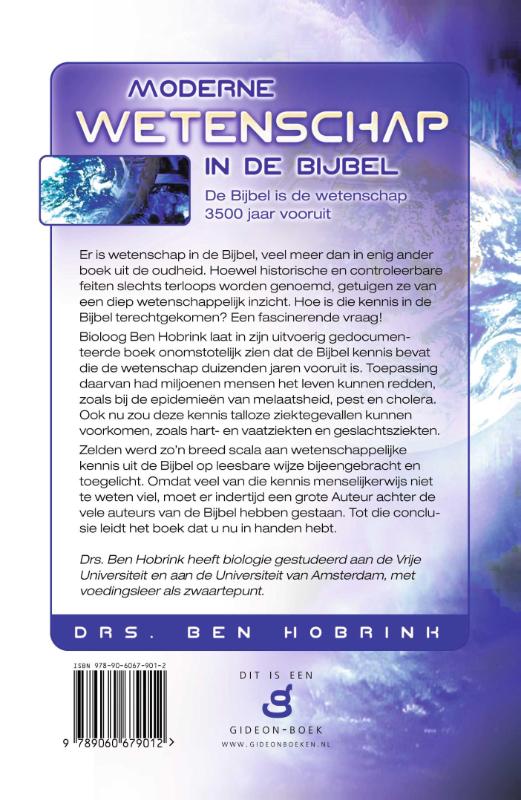 Productafbeelding: achterkant van Moderne wetenschap in de Bijbel