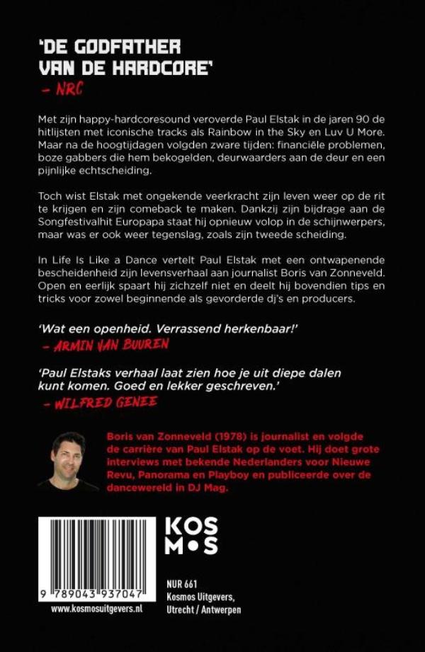 Productafbeelding: achterkant van Life Is Like a Dance - Paul Elstak