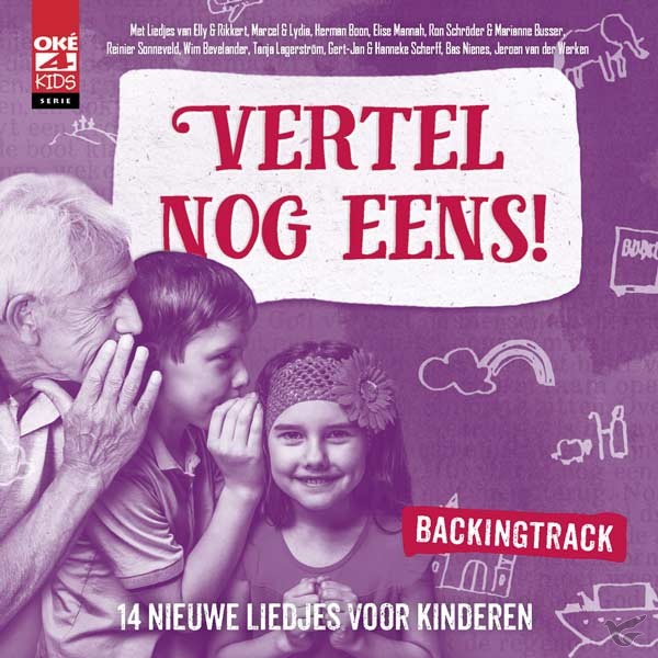 Productafbeelding: voorkant van Vertel nog eens! BACKINGTRACK cd