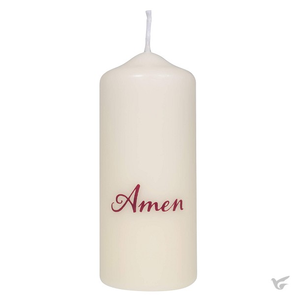 Productafbeelding: voorkant van Kaars Amen 12cm