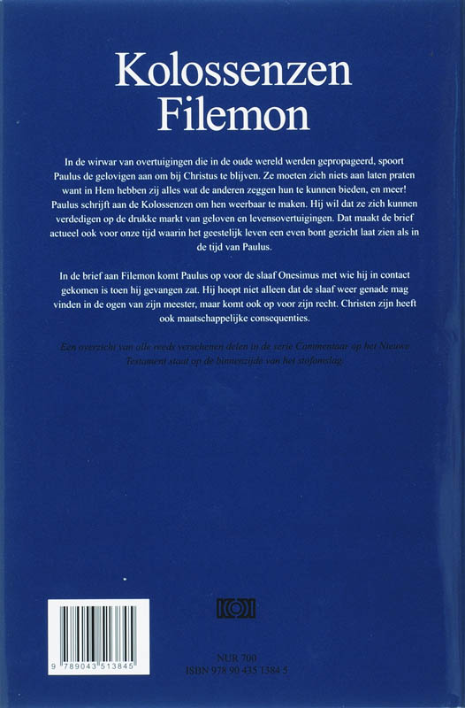 Productafbeelding: achterkant van Kolossenzen en Filemon