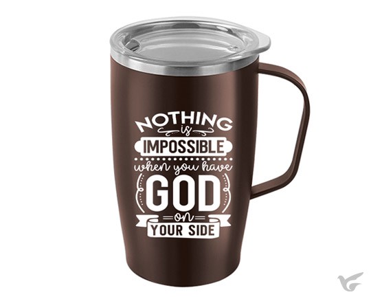 Productafbeelding: voorkant van Tumbler Mug Nothing is impossible