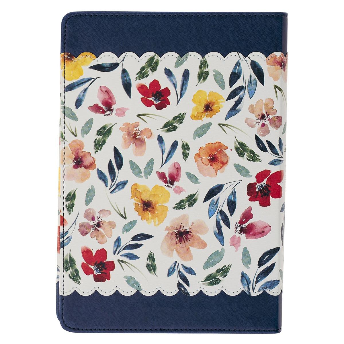 Productafbeelding: achterkant van Rejoice, Always 1 Thess. 5:16-18Journal Classic Floral