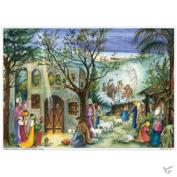 Productafbeelding: voorkant van Adventcalendar A4 21x29,7cm Christmas St