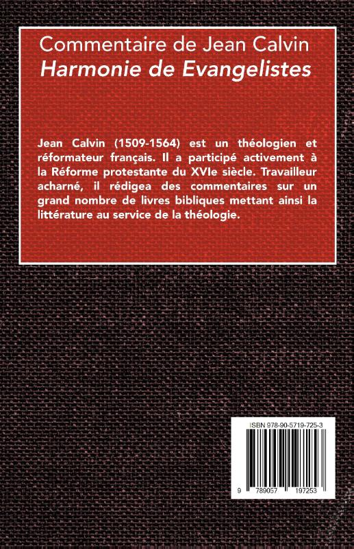 Productafbeelding: achterkant van Harmonie de trois Evangelistes