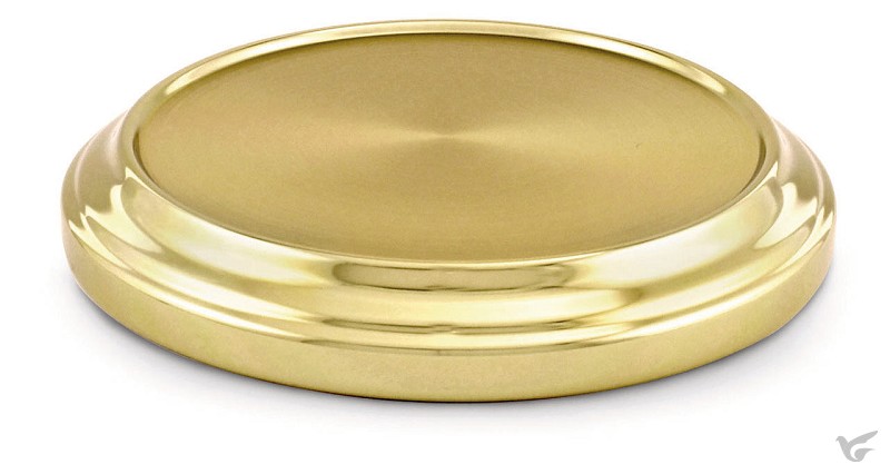 Productafbeelding: voorkant van Bread Plate Base - Brasstone