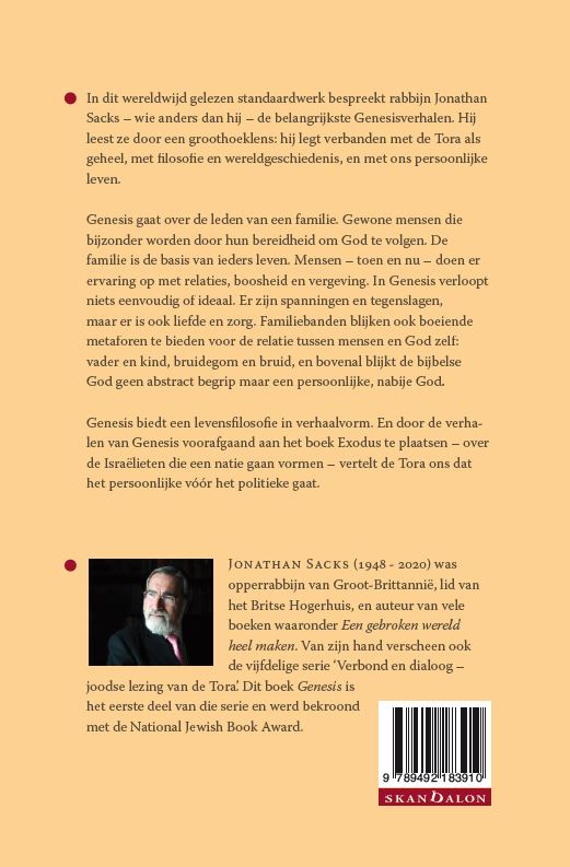 Productafbeelding: achterkant van Genesis, boek van het begin