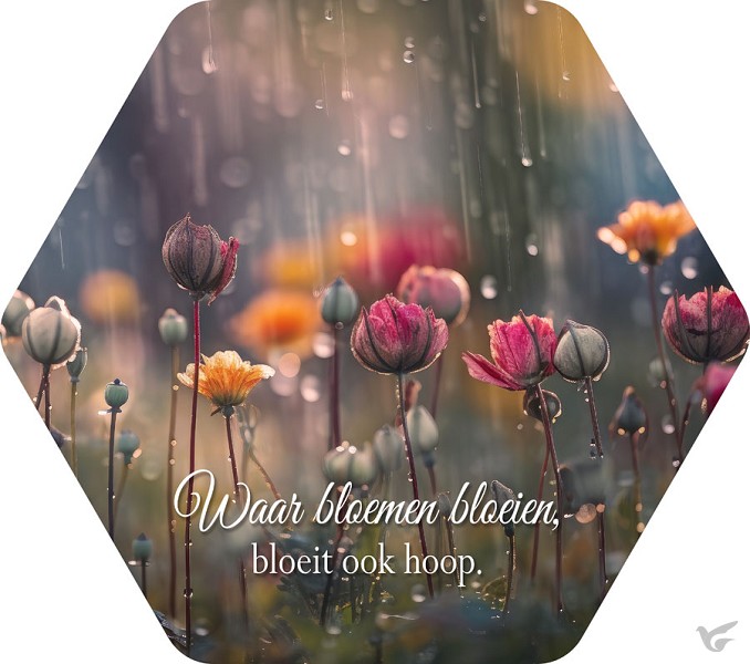 Productafbeelding: voorkant van Waar bloemen bloeien bloeit ook hoop