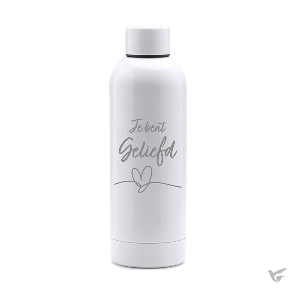 Productafbeelding: voorkant van Luxe thermosfles Je bent geliefd