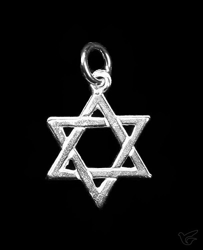 Productafbeelding: voorkant van Hanger zilver davidster groot