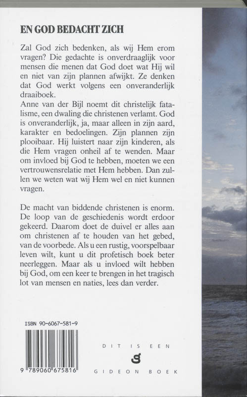 Productafbeelding: achterkant van En God bedacht zich