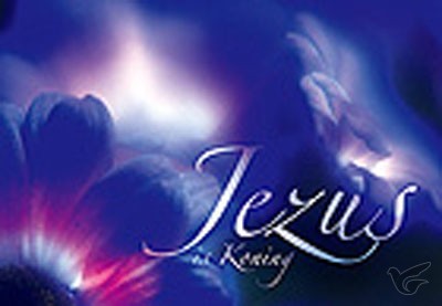 Productafbeelding: voorkant van Wenskaart Jezus is koning