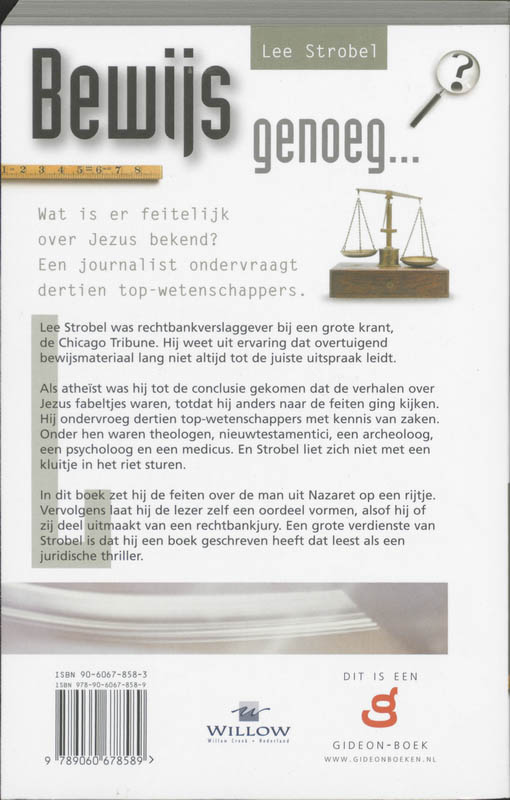 Productafbeelding: achterkant van Bewijs genoeg...