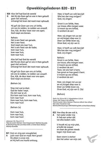 Productafbeelding: voorkant van Opwekking tekst aanv 43 (820-831)