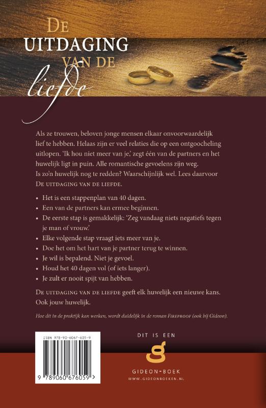 Productafbeelding: achterkant van De uitdaging van de liefde