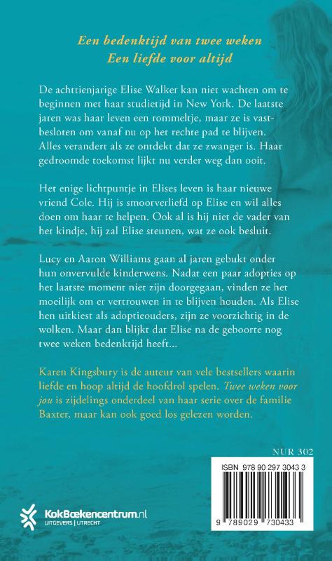 Productafbeelding: achterkant van Twee weken voor jou