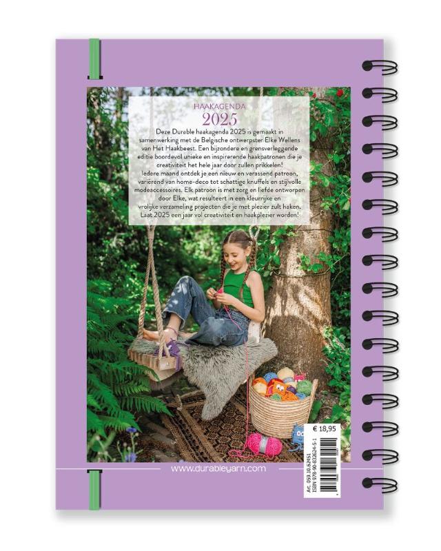 Productafbeelding: achterkant van Durable Haakagenda 2025