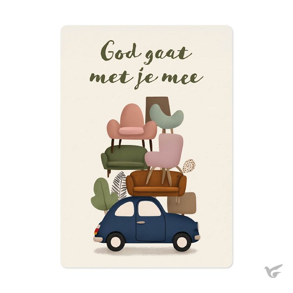 Productafbeelding: voorkant van Kaart Auto met stoelen