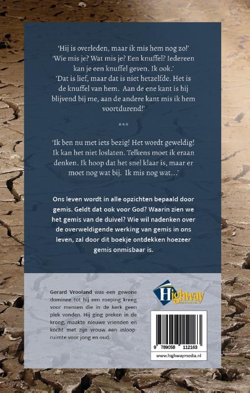 Productafbeelding: achterkant van Gemis is onmisbaar