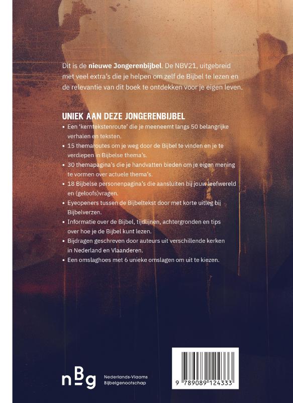 Productafbeelding: achterkant van Jongerenbijbel