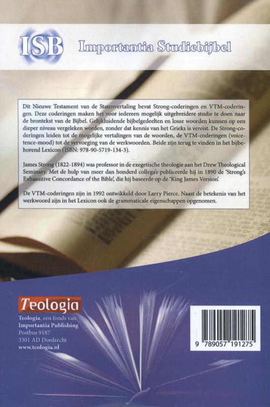 Productafbeelding: achterkant van Het Nieuwe Testament