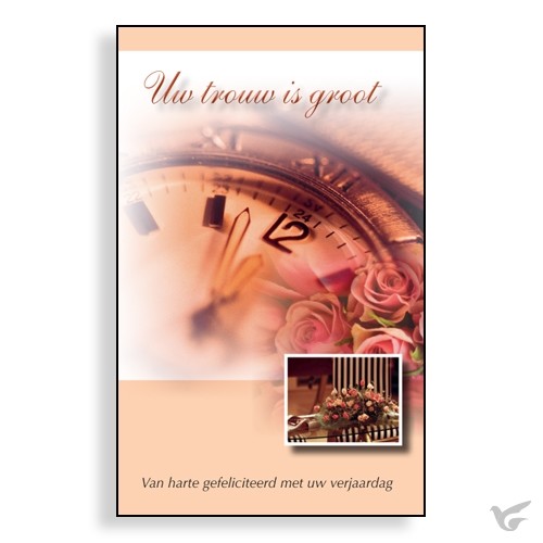 Productafbeelding: voorkant van Wenskaartenboekje Uw trouw is groot