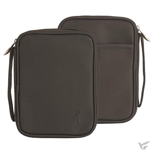 Productafbeelding: voorkant van Matte vinyl biblecover Compact Black