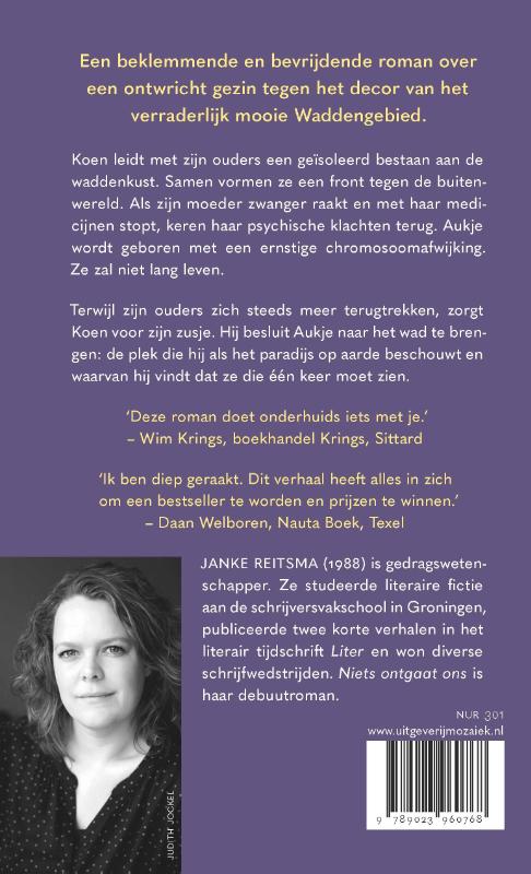 Productafbeelding: achterkant van Niets ontgaat ons