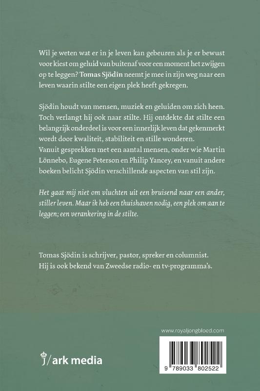 Productafbeelding: achterkant van Het geluid van de stilte