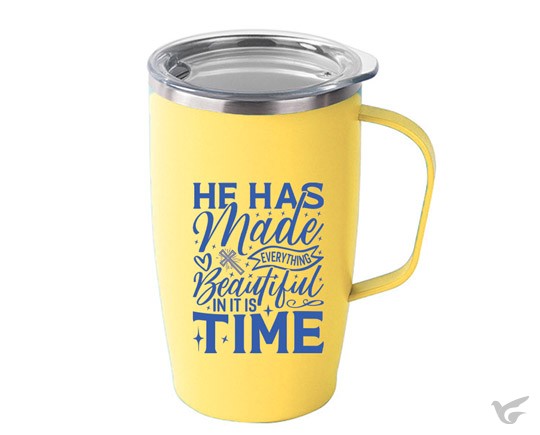 Productafbeelding: voorkant van Tumbler Mug He has made everything