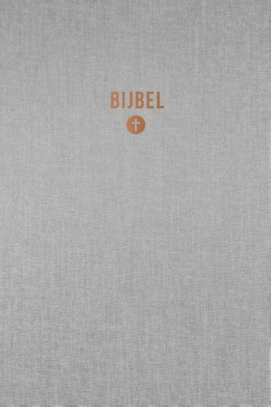 Productafbeelding: voorkant van HSV Bijbel 10x15 linnen grijs
