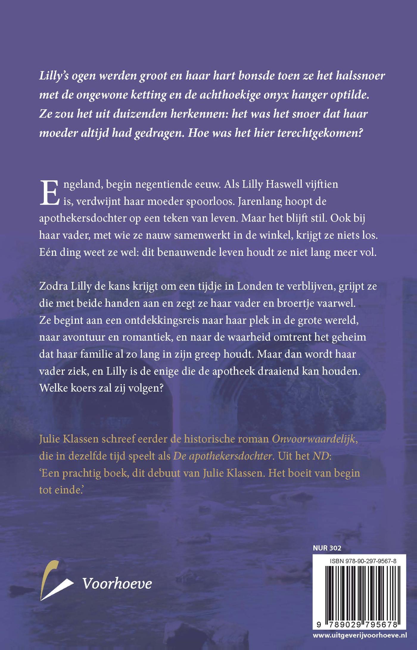 Productafbeelding: achterkant van De apothekersdochter