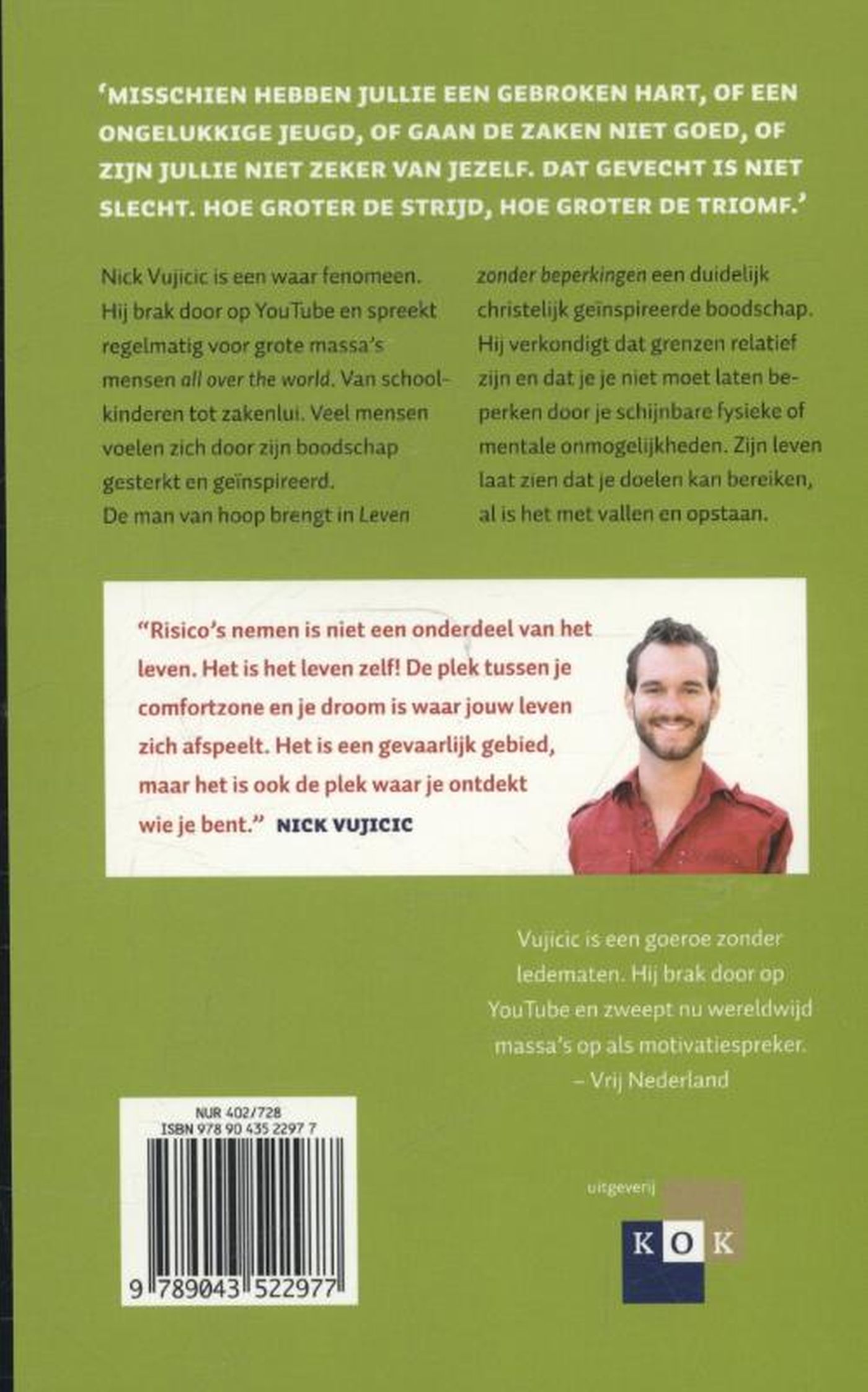 Productafbeelding: achterkant van Leven zonder beperkingen