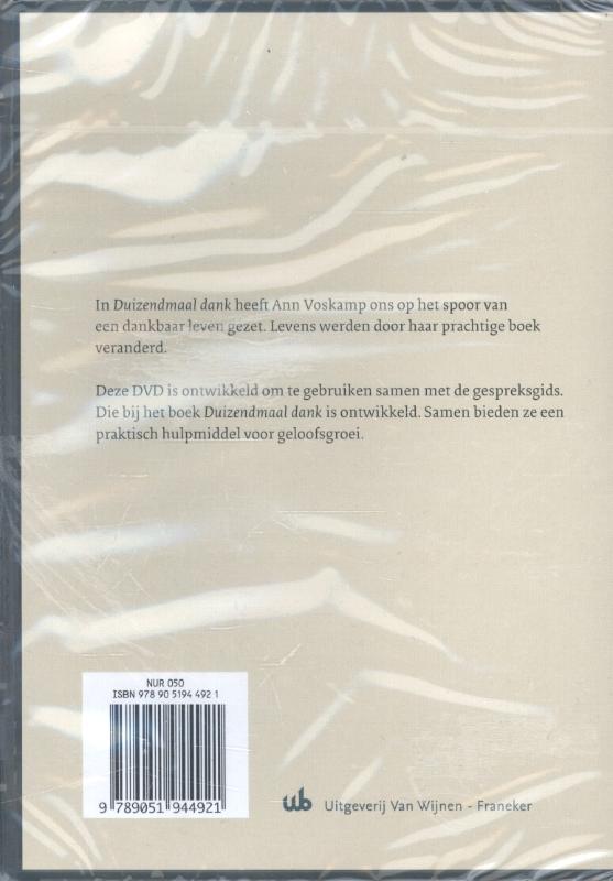 Productafbeelding: achterkant van Duizendmaal dank