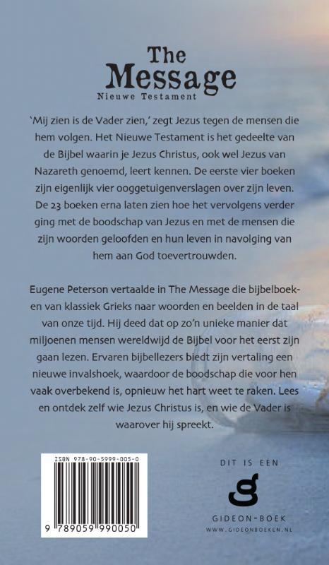 Productafbeelding: achterkant van The Message