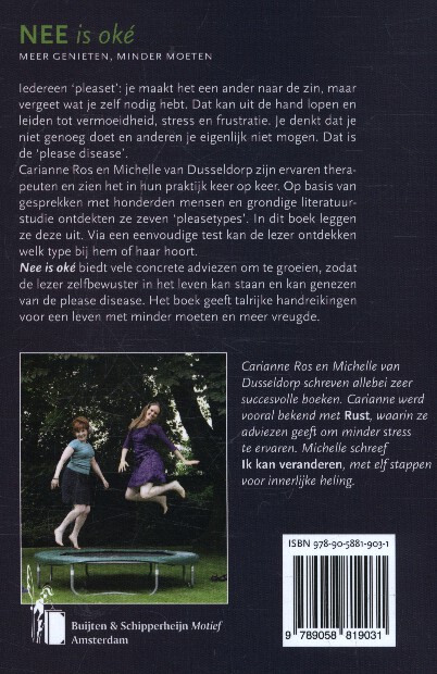 Productafbeelding: achterkant van Nee is oké